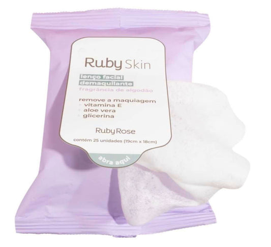 Lenço Demaquilante Facial Ruby Skin - Ruby Rose