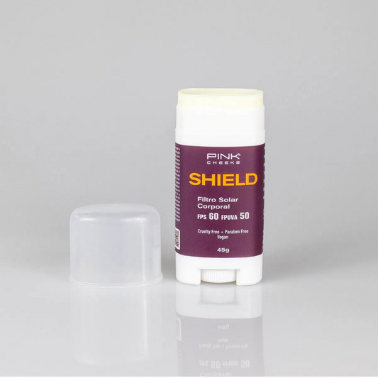 Shield Protetor Solar Corporal em Bastão FPS60 - Pink Cheeks