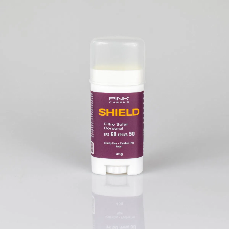 Shield Protetor Solar Corporal em Bastão FPS60 - Pink Cheeks