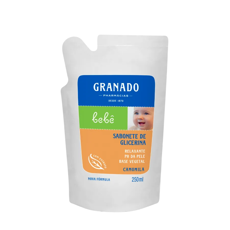Sabonete Líquido Glicerina Bebê Camomila 250ml Refil - Granado