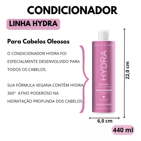 Shampoo + Condicionador Hydra Hair 440ML - Jacques Janine