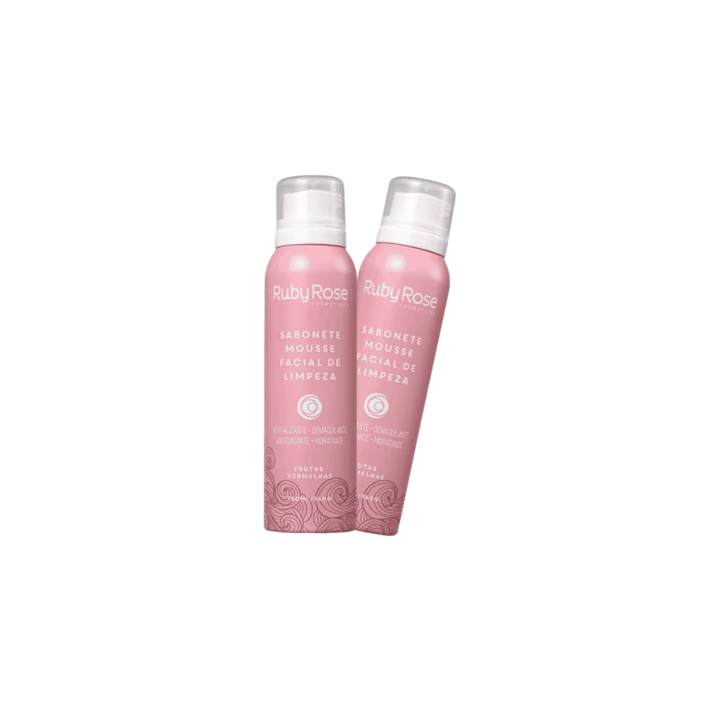 Sabonete Mousse Facial de Limpeza Frutas Vermelhas -Ruby Rose
