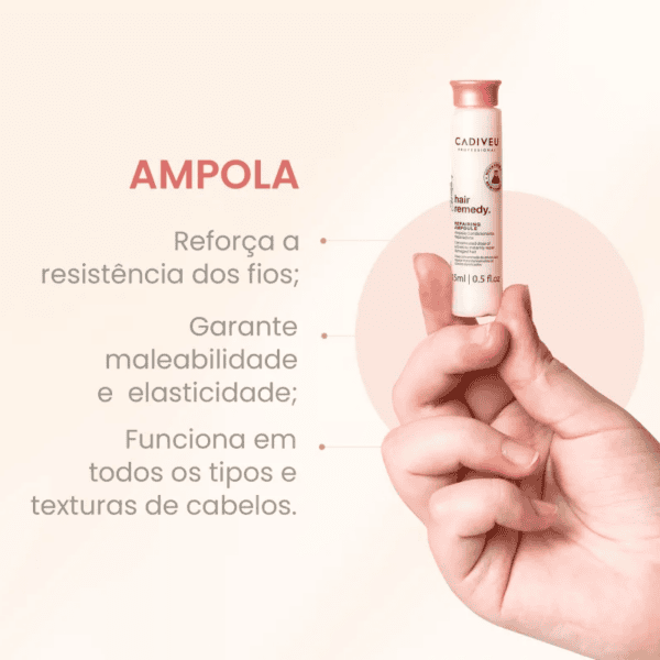 Essentials Hair Remedy Ampola Capilar - Cadiveu