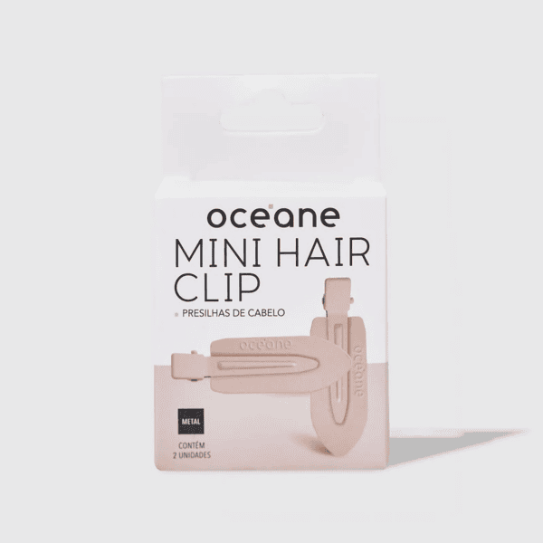 Mini Presilha de Cabelo Rosa Hair Clip 2un - Océane