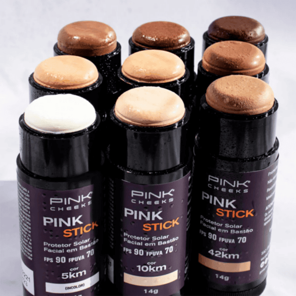 Protetor Solar Facial com Cor em Bastão FPS90/15KM - Pink Cheeks
