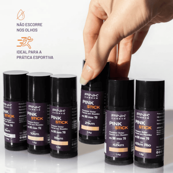 Protetor Solar Facial Incolor em Bastão FPS90/5KM - Pink Cheeks