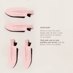 Mini Presilha de Cabelo Rosa Hair Clip 2un - Océane