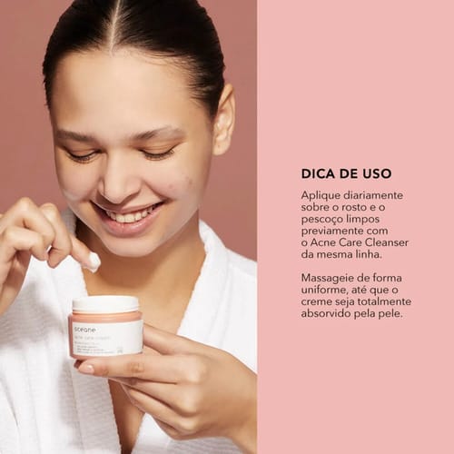 Hidratante Facial com Ácido Salicílico - Acne Care Cream 50g - Océane