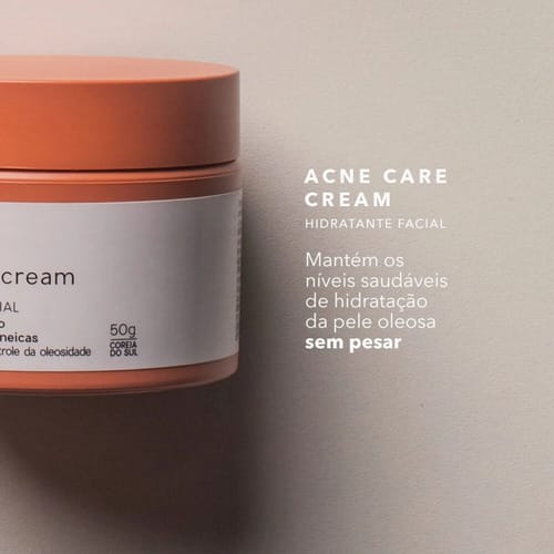 Hidratante Facial com Ácido Salicílico - Acne Care Cream 50g - Océane