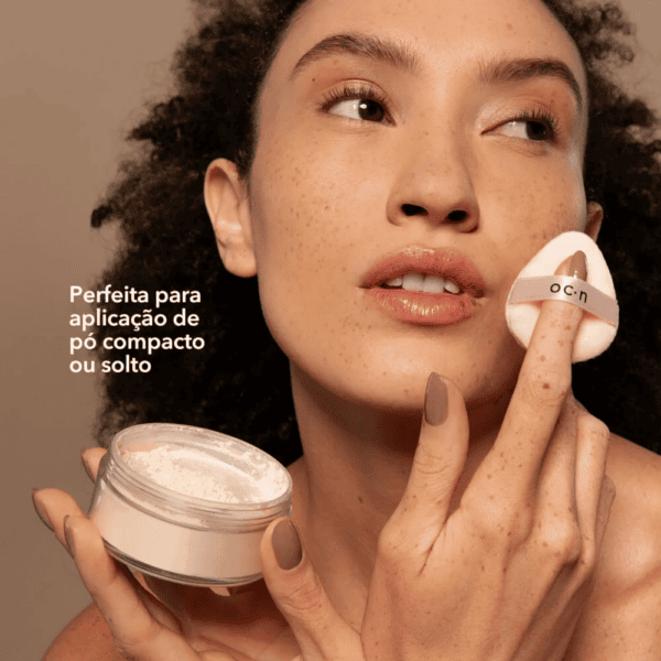 Mini Esponja para Acabamento Rosa – Mini Powder Puff - Océane
