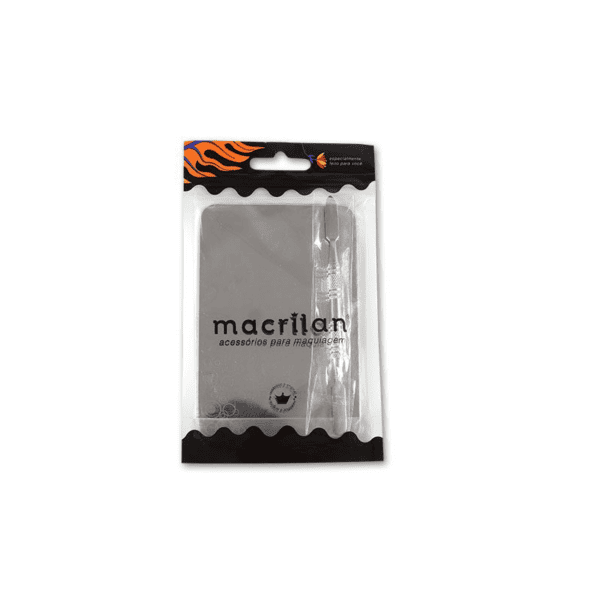 Kit de Placa e Espátula para Maquiagem - Macrilan