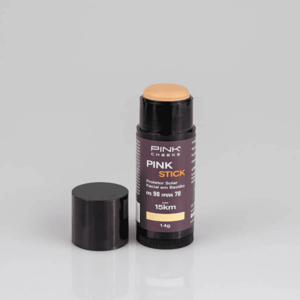 Protetor Solar Facial com Cor em Bastão FPS90/15KM - Pink Cheeks