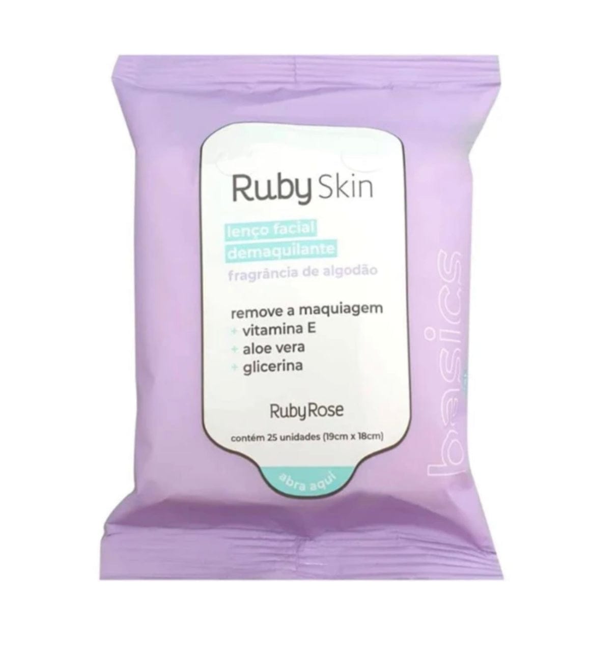 Lenço Demaquilante Facial Ruby Skin - Ruby Rose