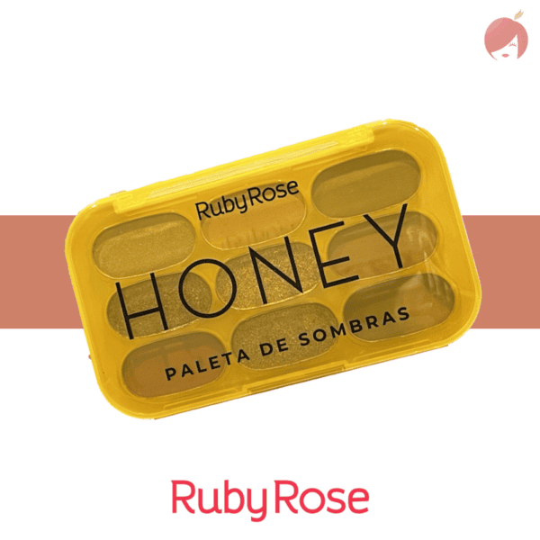 Paleta De Sombras com 9 tons Honey - Ruby Rose