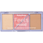 Paleta de Blush e Iluminador Feels Mood 1 - Ruby Rose
