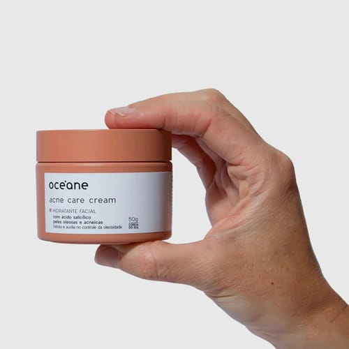 Hidratante Facial com Ácido Salicílico - Acne Care Cream 50g - Océane