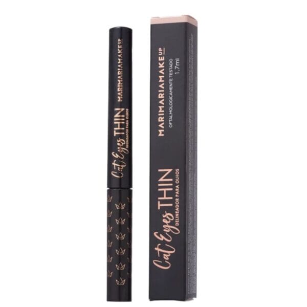 Delineador Líquido Cat Eyes Thin Spot Preto - Mari Maria