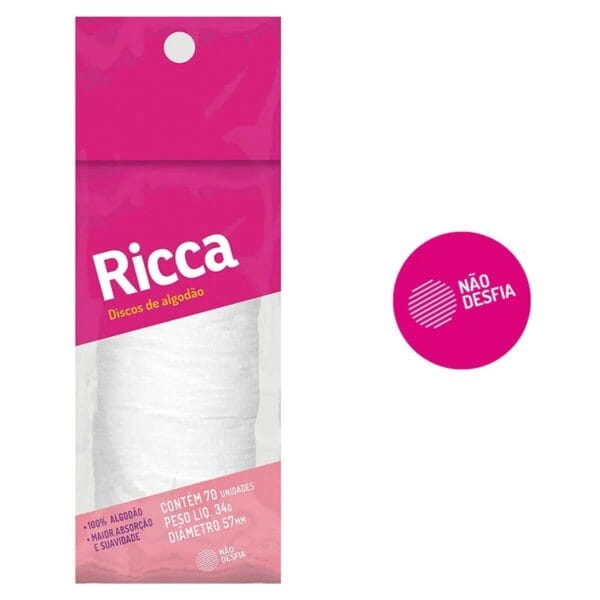 Disco de Algodão com 50un - Ricca