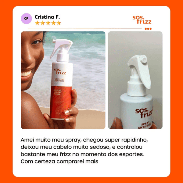 Leave In Spray Antifrizz 200 ml - SOS Frizz