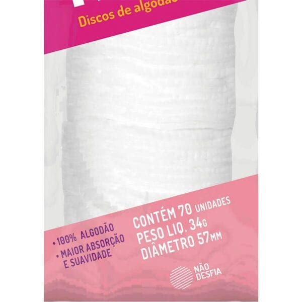 Disco de Algodão com 50un - Ricca