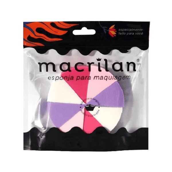 Kit com 8 Esponja de Maquiagem Queijo - Macrilan