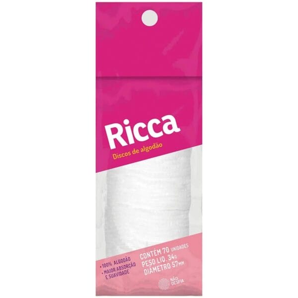 Disco de Algodão com 50un - Ricca