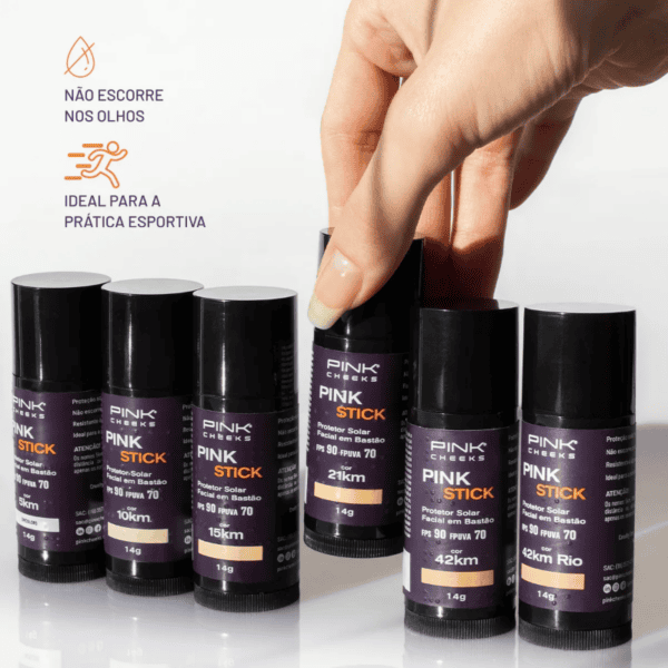Protetor Solar Facial com Cor em Bastão FPS90/15KM - Pink Cheeks