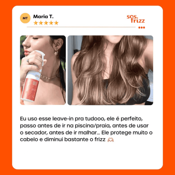 Leave In Spray Antifrizz 200 ml - SOS Frizz
