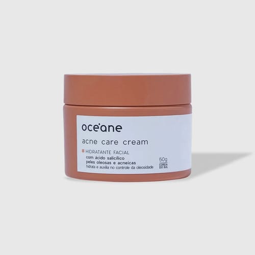 Hidratante Facial com Ácido Salicílico - Acne Care Cream 50g - Océane