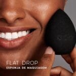 Esponja De Maquiagem Preto Flat Drop - Océane