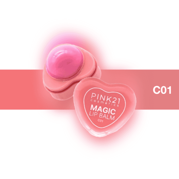 Lip Balm Coração Hearts Magic - Pink 21
