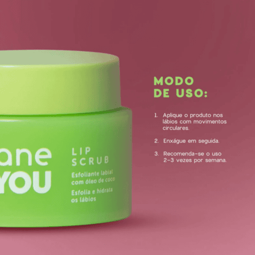 Esfoliante Labial 4YOU Lip Scrub c/ Oléo de Coco - Oceane