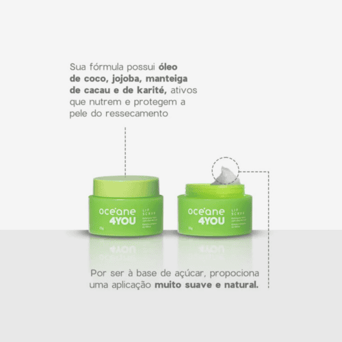 Esfoliante Labial 4YOU Lip Scrub c/ Oléo de Coco - Oceane