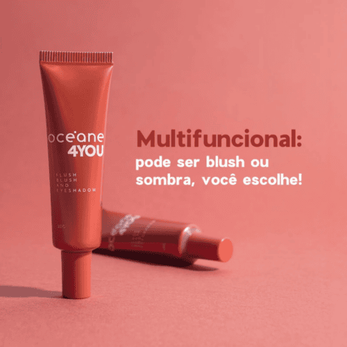 Blush Líquido Flush Laranja/Coral - Oceane
