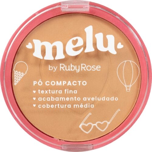 Pó Facial Compacto MC60 - Melu By Ruby Rose