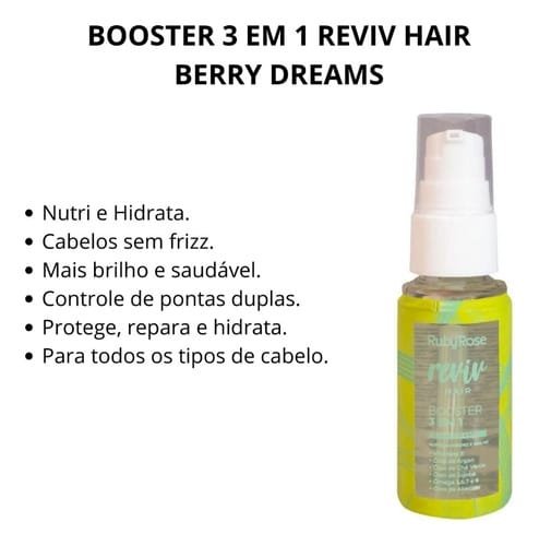 Reviv Hair Booster 3 em 1 Berry Dreams 30ml - Ruby Rose