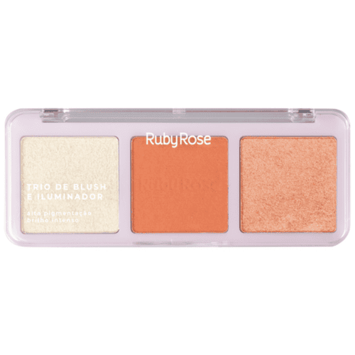 Trio De Blush E Iluminador B20 - Ruby Rose