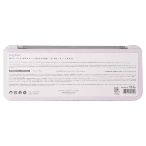 Trio De Blush E Iluminador B30 - Ruby Rose