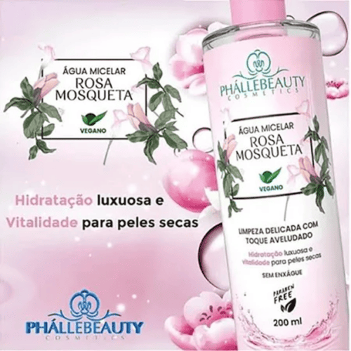 Agua Micelar Rosa Mosqueta - Phallebeauty