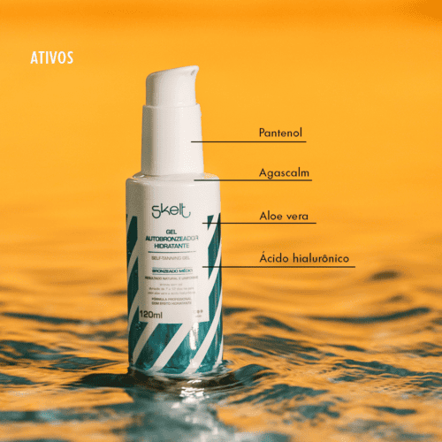 GEL AUTOBRONZEADOR HIDRATANTE 120ML - SKELT