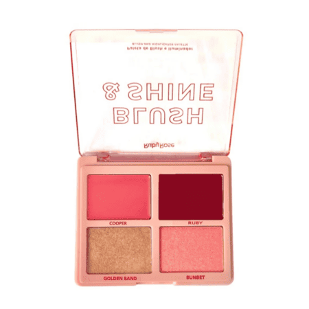 Paleta De Blush E Iluminador Blush Shine Berry Bronze - Ruby Rose