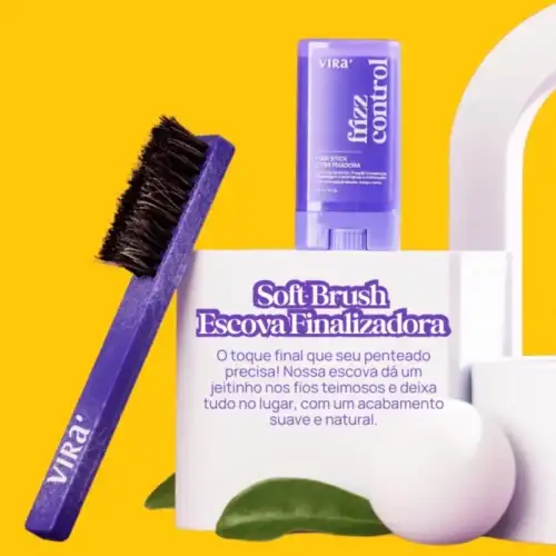 Escova Finalizadora Soft Brush - Virá Cosméticos