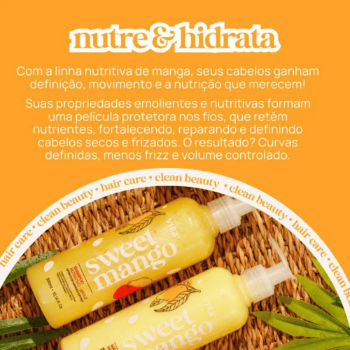 Sweet Mango Shampoo Nutritivo 300ml - Virá Cosméticos