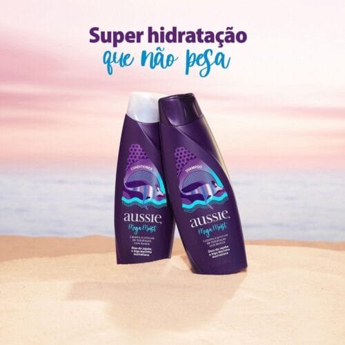 Shampoo Mega Moist Super Hidratação 180ml - Aussie`