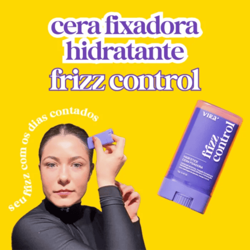 Frizz Control Hair Stick Cera Fixadora 13g - Virá Cosméticos