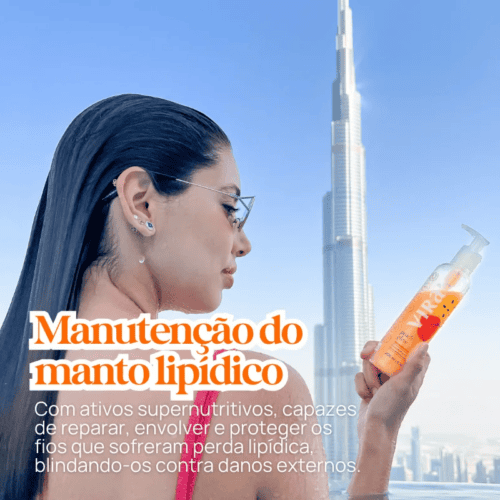 Peach Glow Mascara Condicionante Hidronutritiva 200ml - Virá Cosméticos