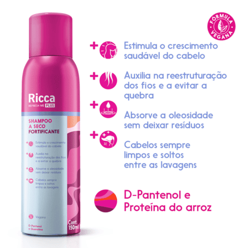 Shampoo a Seco Fortificante 150ml - Ricca