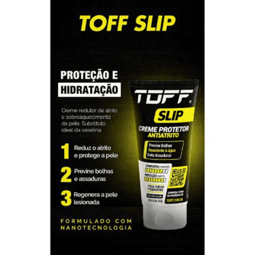 Creme SLIP 60gr Reduz Atrito E Evita Assaduras Rapidamente - TOFF