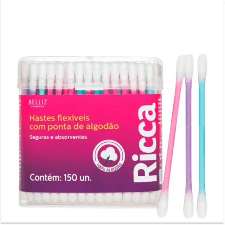 Hastes Flexíveis com 150un - Ricca