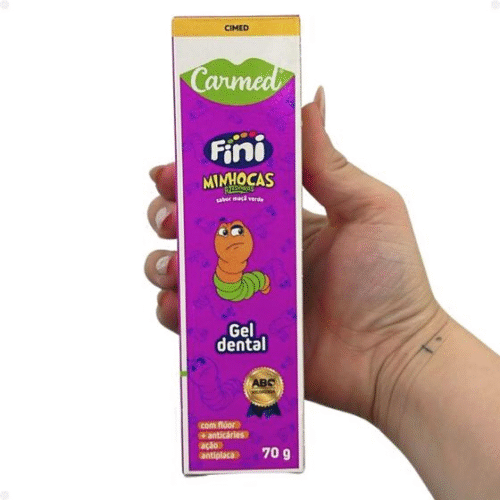 Gel Dental Fini Minhocas Azedinhas - Carmed